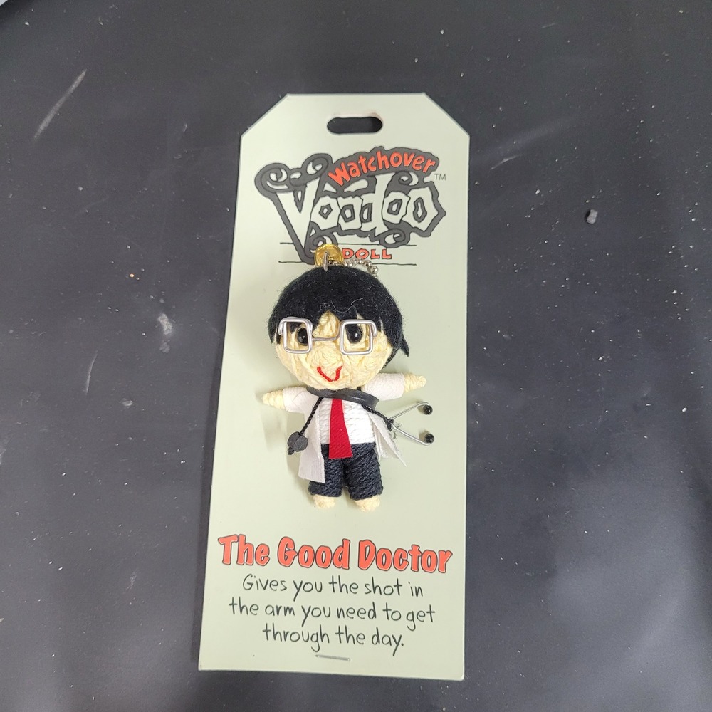 Watchover Voodoo Doll The Good Doctor Keychain String Figure 2009 John Hinde USA